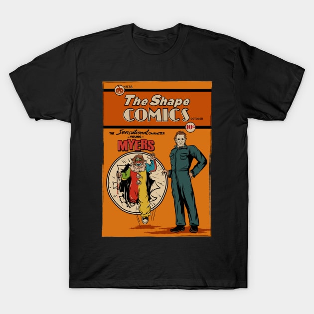 the Shape Comics T-Shirt by Greendevil